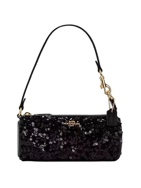Coach Handbags - Coach Nolita Black Sequin Barrel Mini Bag NWT